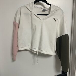 Puma White Performance Hoodie
